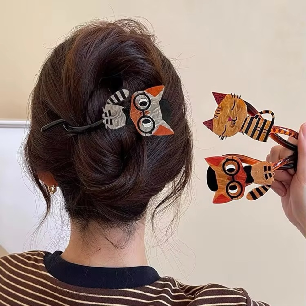 Cute Cat Hair Clips Set - Picture 5 of 6